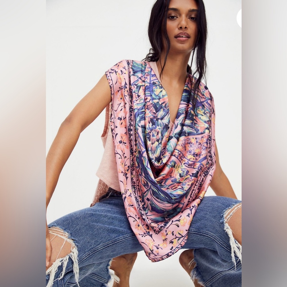 Free People Jet Set Cowl Top